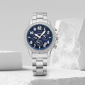 Fossi_l Bowman Chronograph Silver-Blue