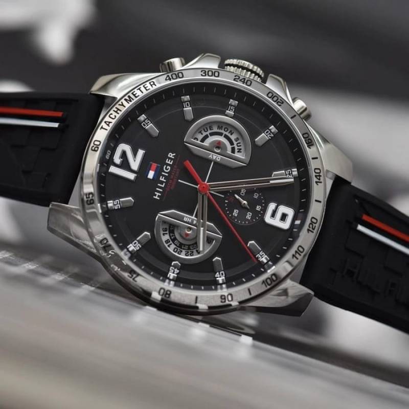 Tommy_Hilfiger Decker Silver- Black - J502