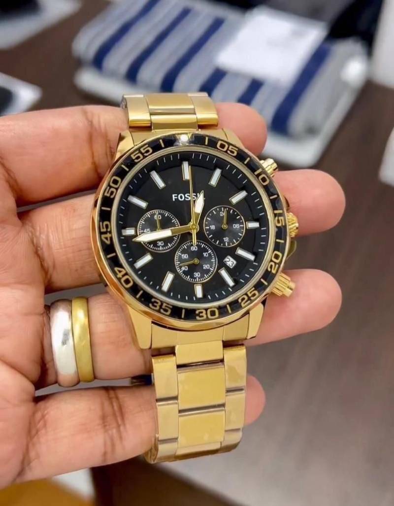 Fossi_l Bannon Gold Black Watch