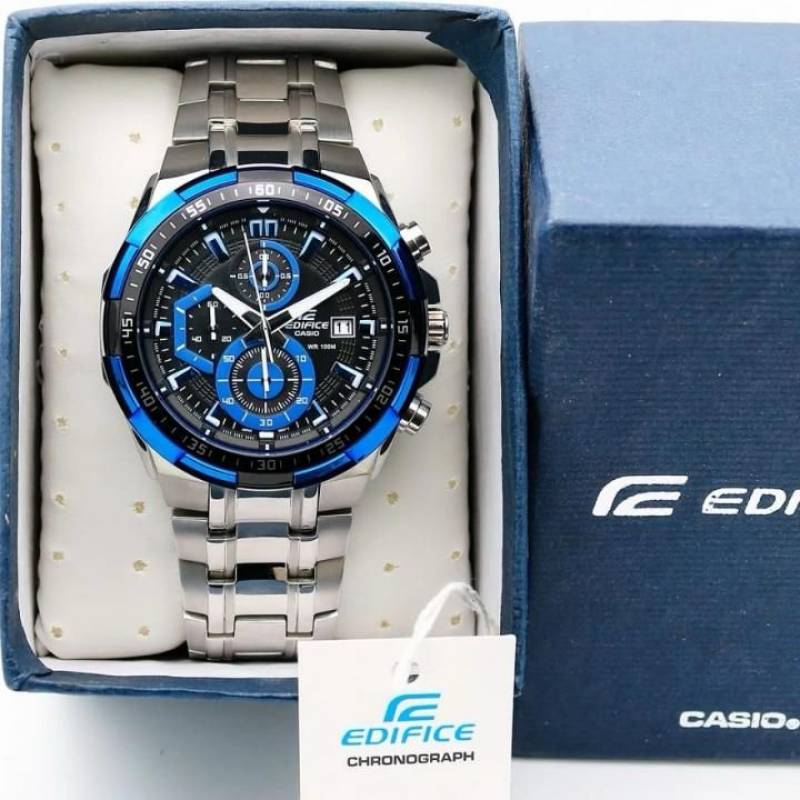 Edifice Casio Silver Blue