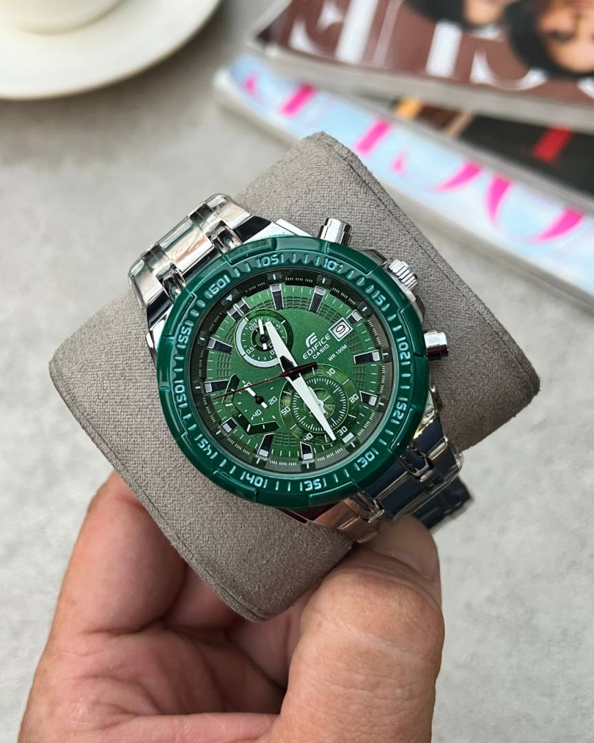 Casio Edifice Efr539 Silver-Green