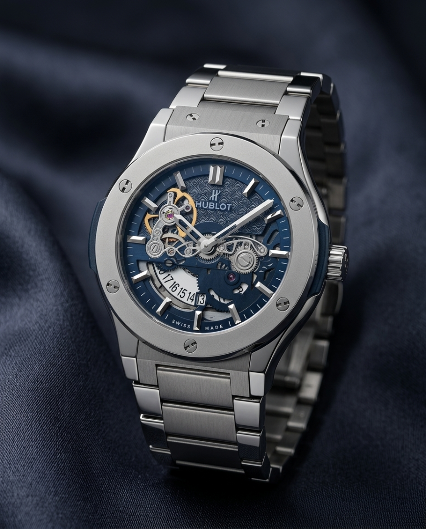 Hublot Classic Fusion Silver-Blue