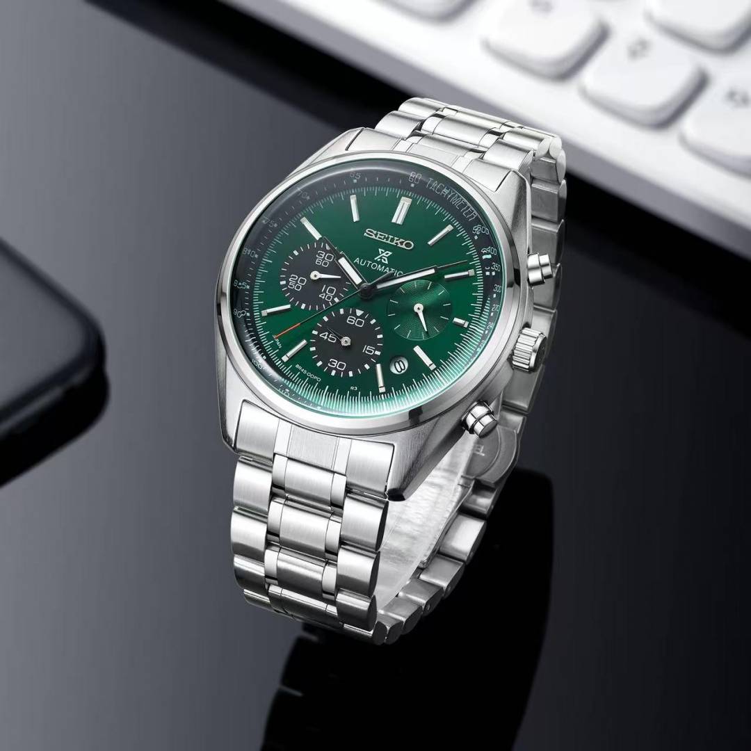Seiko Prospex Chronograph Silver-Green
