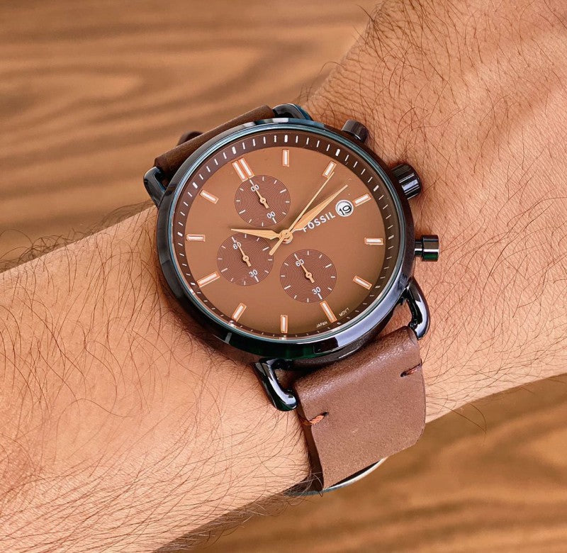Fossil fs 5400 leather commuter