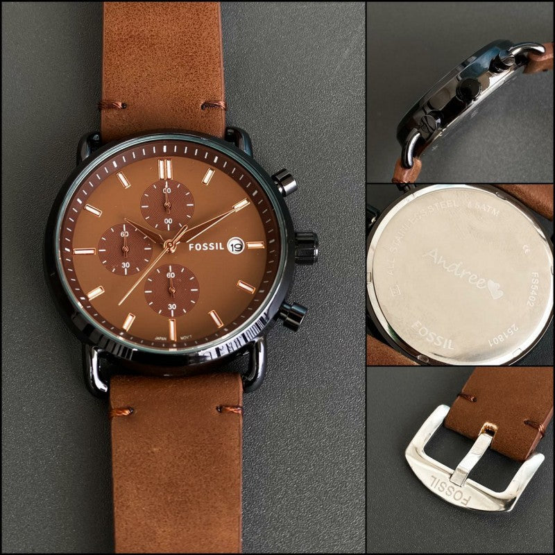 Fossil fs 5400 leather commuter