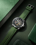 Tommy_hilfiger Automatic Silicon Green-Silver-Black