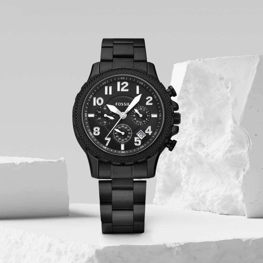 Fossi_l Bowman Chronograph Black-White