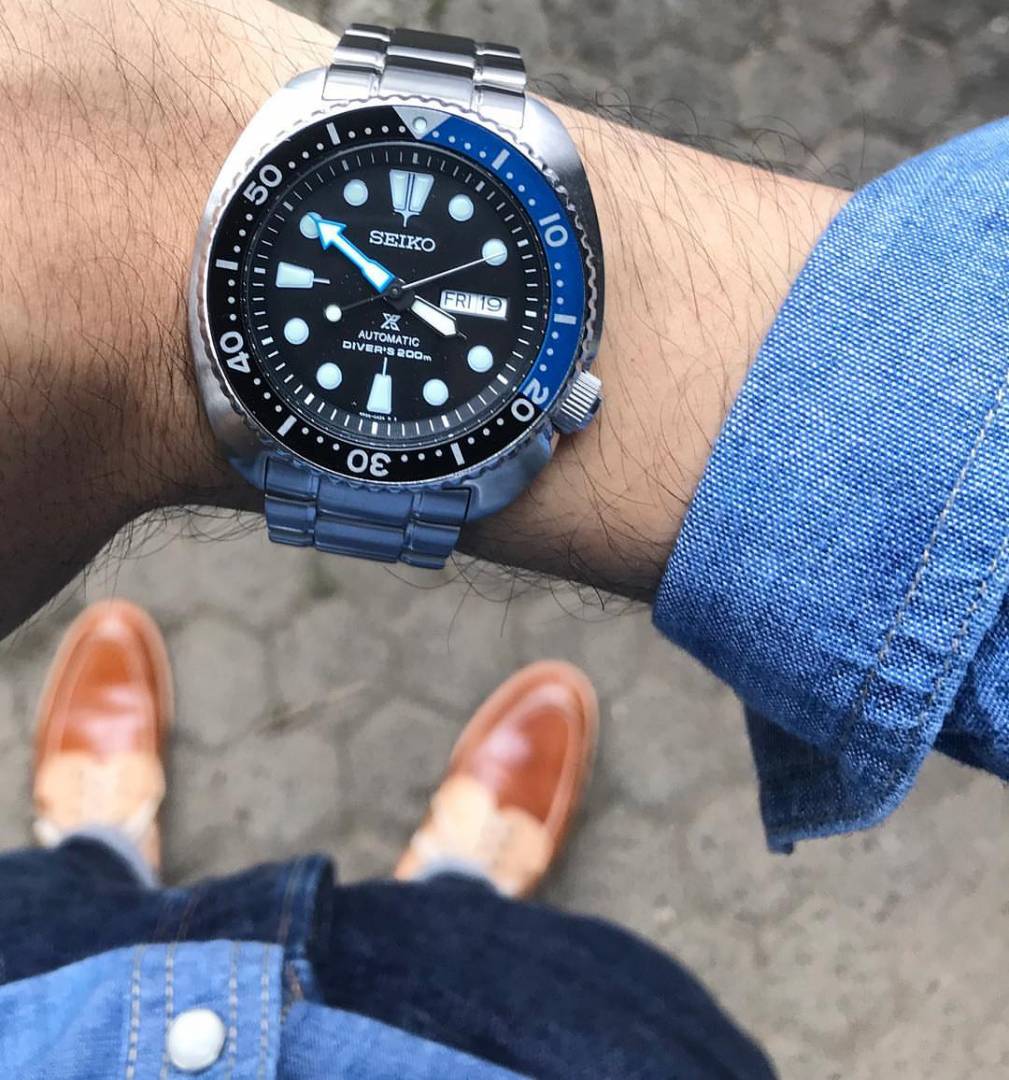Seiko Padi Srp789 Turtle Pepsi Semi-ETA