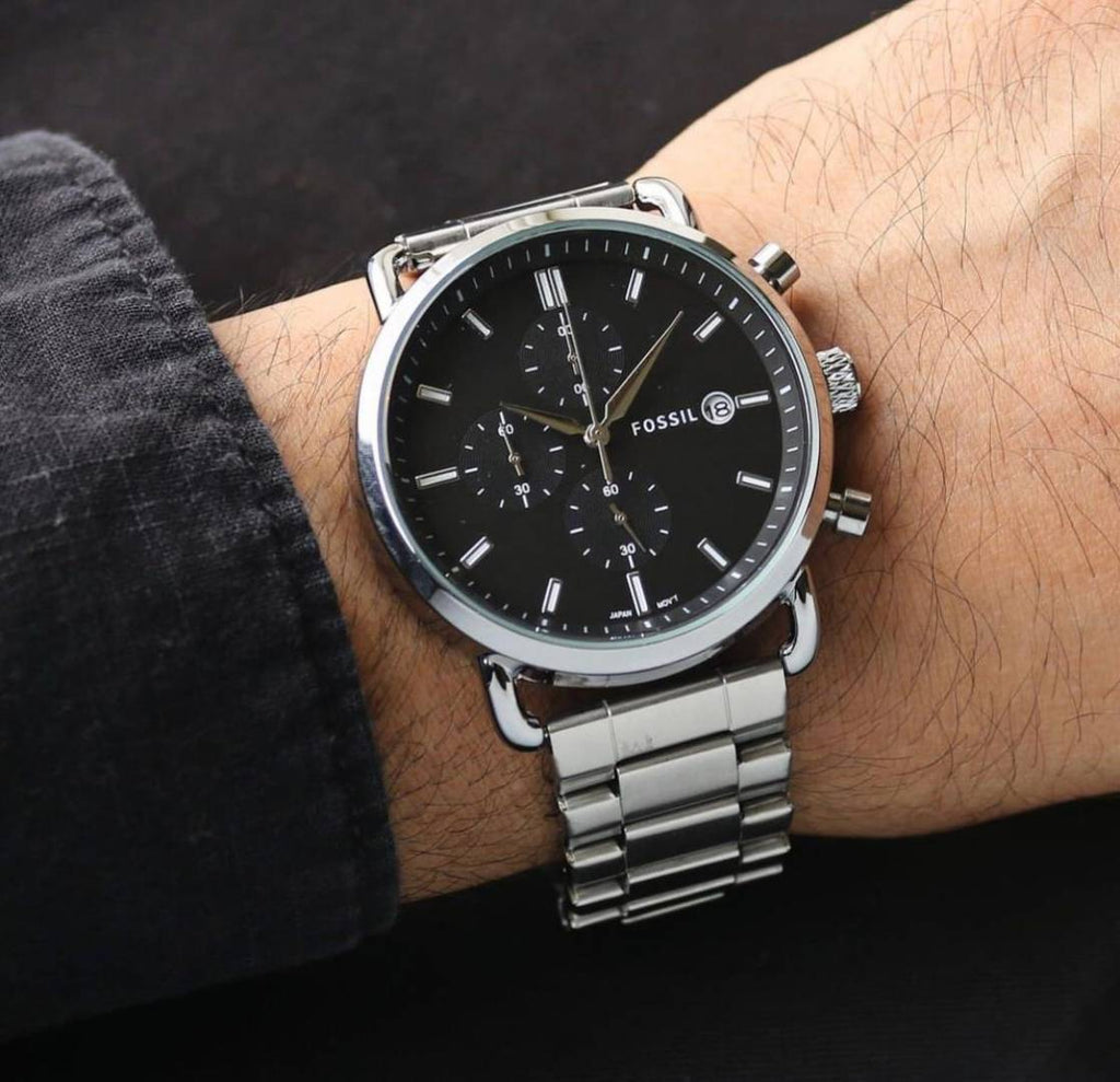 Fossi_l commuter Good Quality Silver Black