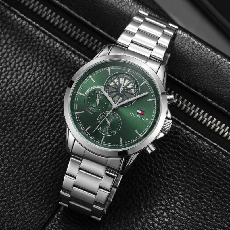 Tommy Hilfige_Quartz Multifunction silver green